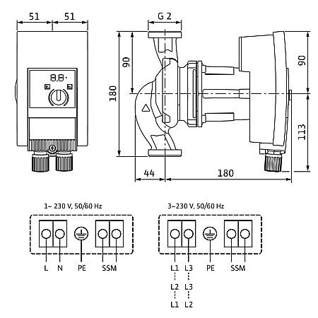 POMPA CIRCULATIE WILO YONOS MAXO 30/0.5-10 180 2120643 [1]