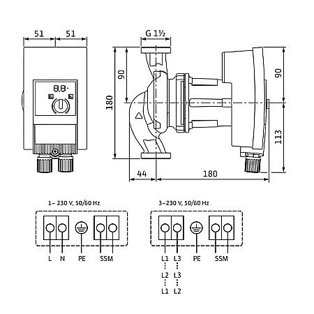 POMPA CIRCULATIE WILO YONOS MAXO 25/0.5-10 180 2120640 [1]