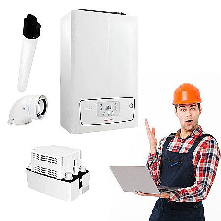 Pachete promotionale - Pachet centrala termica pe gaz Immergas Victrix Tera 24/28 cu pompa condens Grundfos Conlift 1 LS