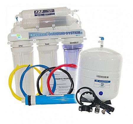 Pachet dedurizator Karetech KT Soft 25, osmoza inversa cu pompa, sterilizator UV, carcasa si cartuse [1]