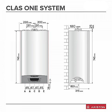 CENTRALA TERMICA PE GAZ ARISTON CLAS ONE SYSTEM 35 KW IN CONDENSATIE 3301032 [2]