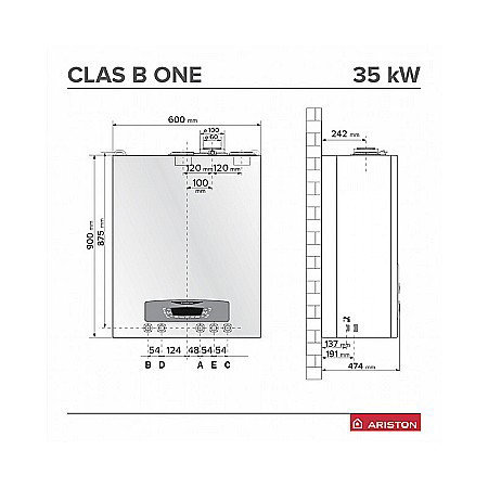Centrala termica pe gaz in condensatie ARISTON CLAS B ONE WIFI 35 cu boiler 40 l [3]