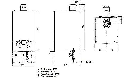 CENTRALA TERMICA PE GAZ ARISTON GENUS PREMIUM EVO HP 65 IN CONDENSATIE 3581565 [5]