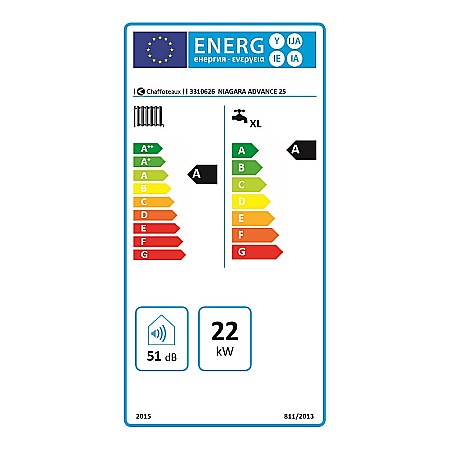 CENTRALA TERMICA PE GAZ IN CONDENSARE CHAFFOTEAUX NIAGARA ADVANCE 25 BOILER 40 L KIT EVACUARE INCLUS [3]