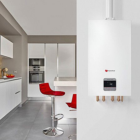 CENTRALA TERMICA PE GAZ IN CONDENSARE SAUNIER DUVAL THEMAFAST CONDENS MA35 KIT EVACUARE INCLUS [3]