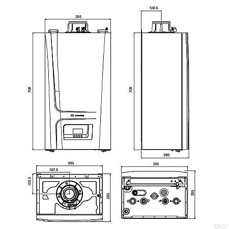 CENTRALA TERMICA PE GAZ IN CONDENSATIE REMEHA AVANTA ACE 24C KIT EVACUARE INCLUS [5]