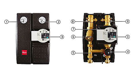 GRUP DE POMPARE REGULUS CU VANA 3 CAI MIXARE FARA SERVOMOTOR CU POMPA WILO PARA 25-6 CSE 2 MIX-BP F 18314 [2]