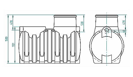 Rezervor apa subteran 1500l fara capac Stockkit Valrom 49020515000 [1]