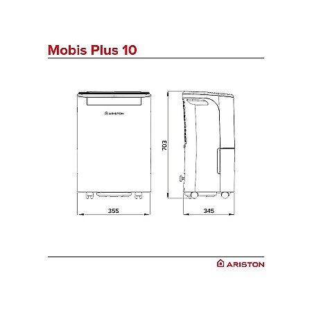 APARAT AER CONDITIONAT PORTABIL ARISTON MOBIS PLUS 10, 10000 BTU [3]