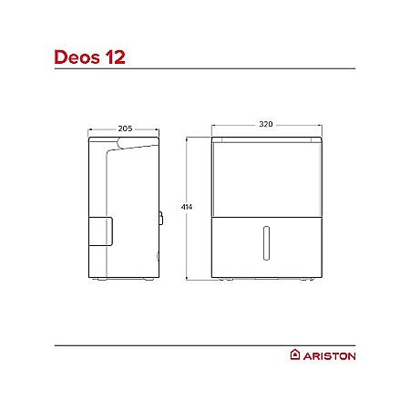 DEZUMIDIFICATOR DE AER ARISTON DEOS 12, 12 L/ZI [3]