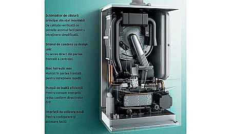 CENTRALA TERMICA PE GAZ IN CONDENSATIE VAILLANT ECOTEC PURE VUW 236/7-2 20.2 KW KIT EVACUARE INCLUS [4]