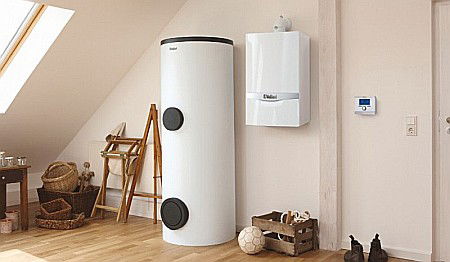 CENTRALA TERMICA PE GAZ IN CONDENSARE VAILLANT ECOTEC PLUS VU INT 656/5-5 63.5 KW DOAR INCALZIRE KIT DE EVACUARE INCLUS [5]