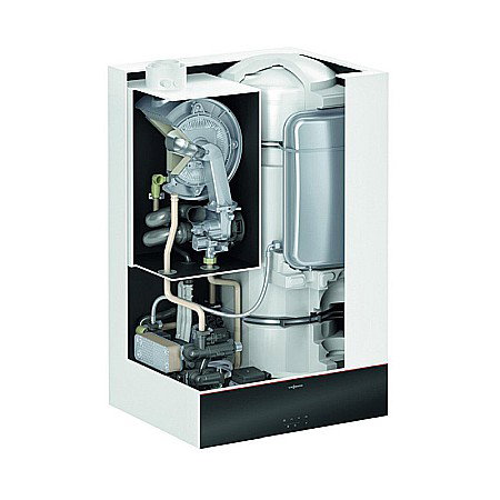 CENTRALA TERMICA PE GAZ IN CONDENSATIE VIESSMANN VITODENS 111-W 32KW CU BOILER INCORPORAT 46L WIFI KIT EVACUARE INCLUS [2]