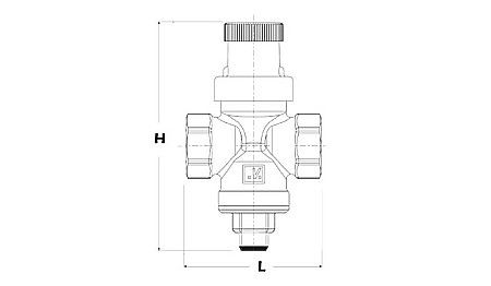 REDUCTOR PRESIUNE APA 1/2 MINIBRASS MALGORANI 106.N [1]