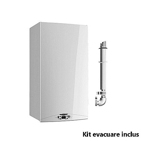 Centrale termice gaz - CENTRALA TERMICA PE GAZ ARISTON HS PREMIUM 24 KW EU2 IN CONDENSATIE KIT EVACUARE INCLUS 3301325