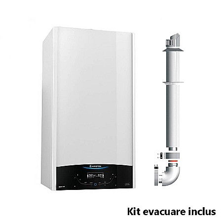 Termice - CENTRALA TERMICA PE GAZ IN CONDENSATIE ARISTON GENUS ONE+ 35, KIT EVACUARE INCLUS, MODEL 2023  3302513