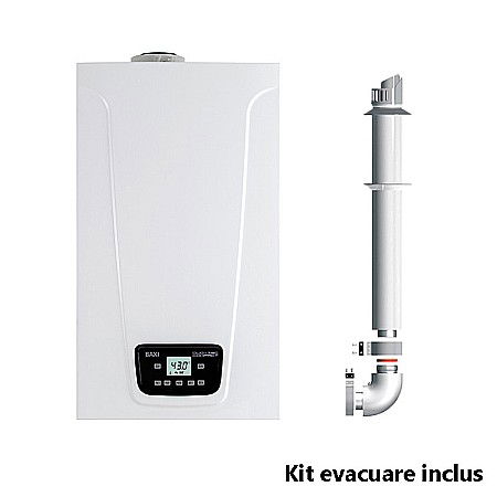 Termice - CENTRALA TERMICA PE GAZ IN CONDENSATIE BAXI LUNA DUO-TEC 28 E KIT EVACUARE INCLUS