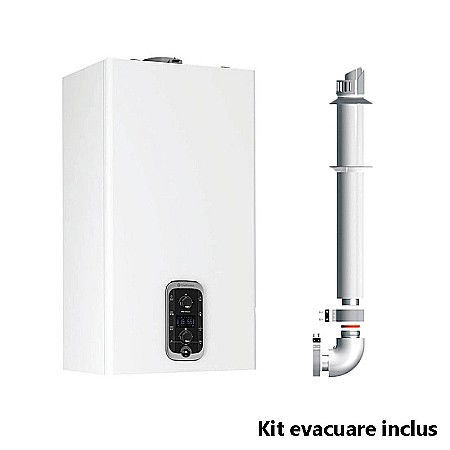 CENTRALA TERMICA PE GAZ IN CONDENSARE CHAFFOTEAUX NIAGARA ADVANCE 25 BOILER 40 L KIT EVACUARE INCLUS [0]