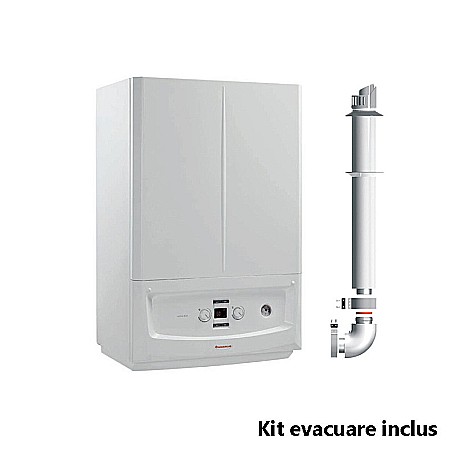 Termice - Centrala termica pe gaz in condensatie IMMERGAS Victrix Zeus 25kW cu boiler INOX 45 litri, kit evacuare inclus