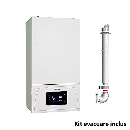 Termice - CENTRALA TERMICA IN CONDENSATIE MOTAN CONDENS 100 35 CH1 DOAR INCALZIRE VANA CU 3 CAI KIT DE EVACUARE INCLUS