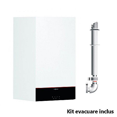 Termice - CENTRALA TERMICA PE GAZ IN CONDENSATIE VIESSMANN VITODENS 100-W 25KW WIFI KIT EVACUARE INCLUS