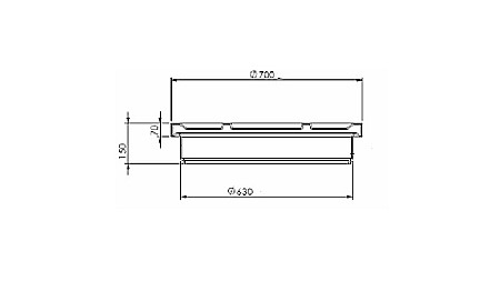 Capac pentru camin sau rezervor apa subteran gri Kompactkit Valrom 47901000008 [1]