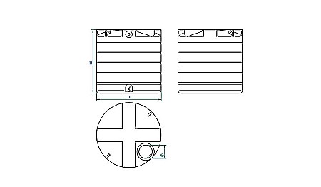 Rezervor apa 5000l suprateran cilindric vertical Stockkit Valrom 49020150000 [2]