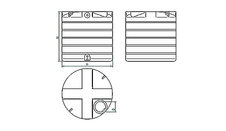 Rezervor apa 6500l suprateran cilindric vertical Stockkit Valrom 49020170000 [1]