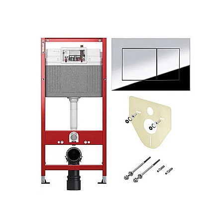 Rezervoare, rame WC incastrate si clapete - REZERVOR INGROPAT WC TECEBASE CLAPETA TECENOW CROM LUCIOS SI SIST. FIXARE
