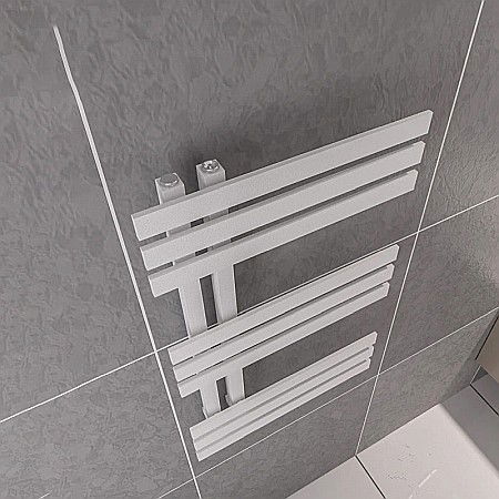 RADIATOR DECORATIV DE BAIE HEKO ELCHE 800X500 ALB TEXTURAT [1]