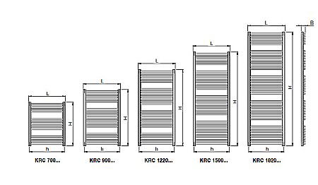 RADIATOR DE BAIE CURBAT KORALUX RONDO CLASSIC 1220X450 [3]
