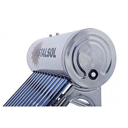 PANOU SOLAR NEPRESURIZAT INSTALSOL 15 TUBURI VIDATE CU BOILER 150 L, SUPORT FIXARE SI REZERVOR FLOTOR [3]
