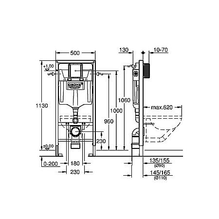 REZERVOR WC INCASTRAT GROHE RAPID SL 38528001 [2]