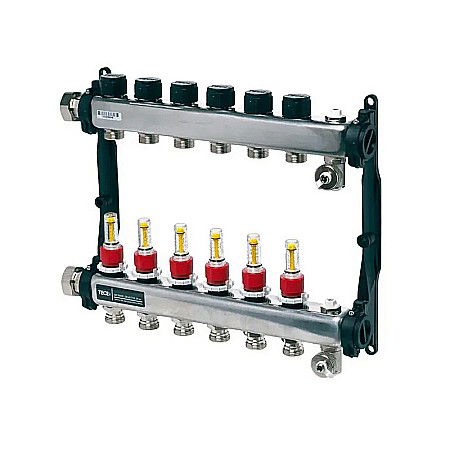 DISTRIBUITOR INCALZIRE PARDOSEALA OTEL FILET INTERIOR 1" 6 CAI TECE 77310006 [0]