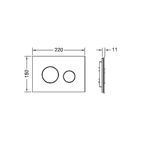 CLAPETA ACTIONARE WC FINISAJ NEGRU TECE LOOP 9240655 [2]
