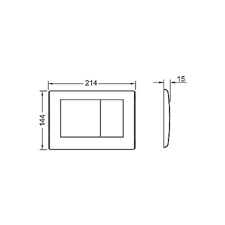 CLAPETA DE ACTIONARE CROM MAT TECE PLANUS 9240320 [1]