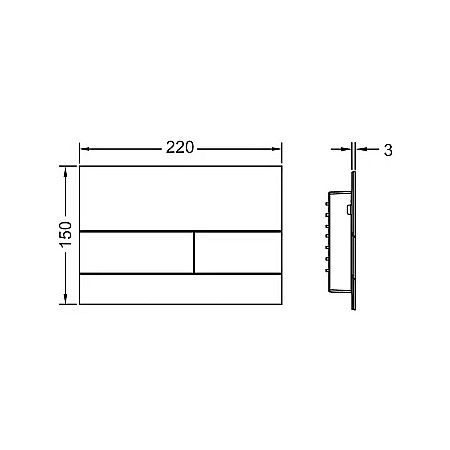CLAPETA DE ACTIONARE ANTIAMPRENTA TECE SQUARE II 9240830 [1]