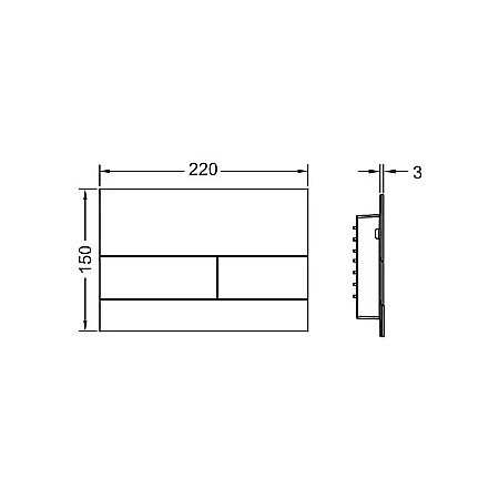CLAPETA WC DUBLA ACTIONARE ALB MAT TECE SQUARE II 9240834 [1]