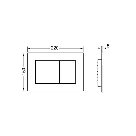 REZERVOR WC INCASTRAT TECE BASE CU SET FIXARE SI CLAPETA DE ACTIONARE TECE NOW NEGRU MAT 9400401NNM [2]