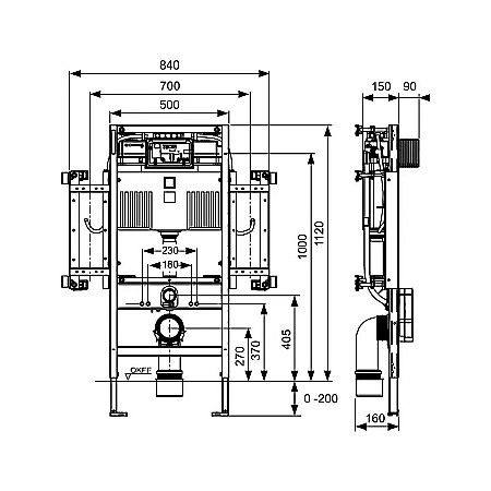 REZERVOR WC INCASTRAT 3-9L 84X112CM TECEPROFIL GERONTO 9300309 [1]