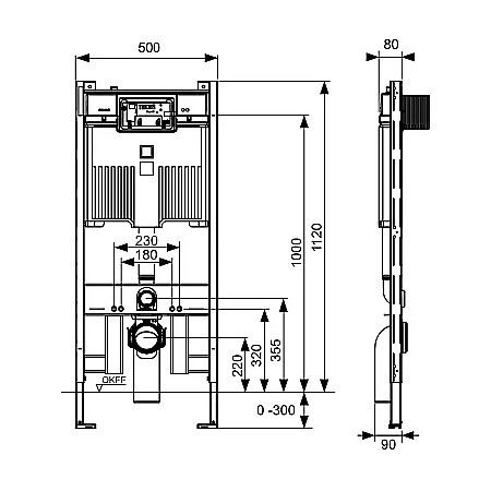 REZERVOR WC INCASTRAT 50X112CM SISTEM DE FIXARE SI IZOLATIE INCLUSE TECEPROFIL OCTA 9300502 [1]