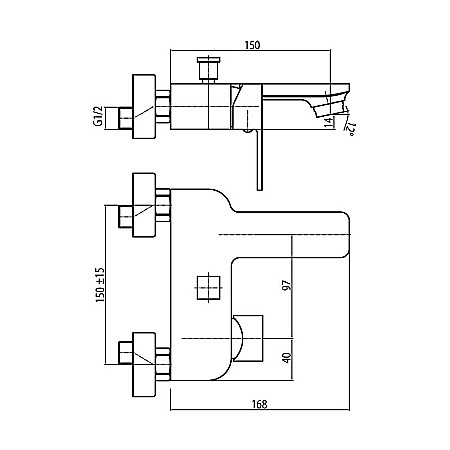 BATERIE CADA NEGRU MAT LOFT VALVEX 2455920 [1]
