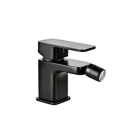 Obiecte Sanitare - BATERIE BIDEU CU VENTIL NEGRU MAT LOFT VALVEX 2455940