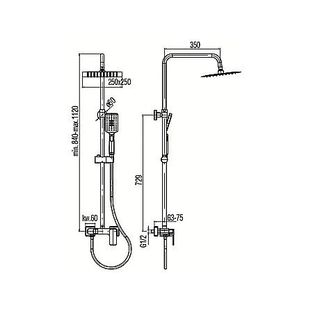 SET BATERIE DUS MONOCOMANDA CROM LOFT VALVEX 2455740 [1]