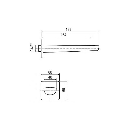 PIPA CADA CROM KVADRO VALVEX 2455500 [1]