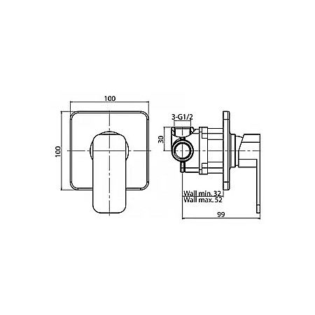 BATERIE DUS INCASTRATA CROM LOFT VALVEX 2454970 [1]