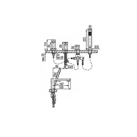 BATERIE PE CADA 4 PIESE AURIU LOFT VALVEX 2455870 [1]