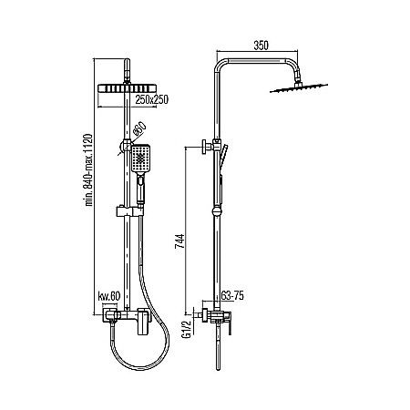 SET BATERIE CADA DUS MONOCOMANDA AURIU LOFT VALVEX 2455670 [1]
