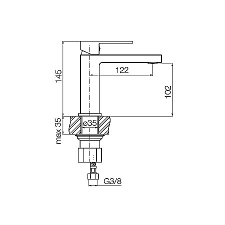 BATERIE LAVOAR NEGRU MAT ARS VALVEX 2420400 [1]