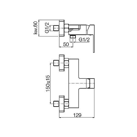 BATERIE DUS CUPRU SATINAT ARS VALVEX 2420530 [1]
